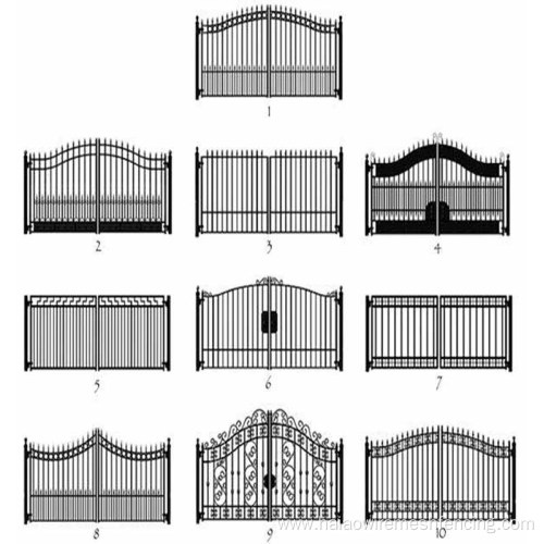 Decorative Spearhead Top Steel Fence